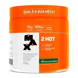 2 Hot Max Titanium Cafeína Abacaxi Com Hortelã 200G