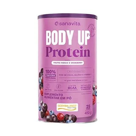 Body Up Protein Sabor Frutas Roxas E Cramberry 450G - Sanavita