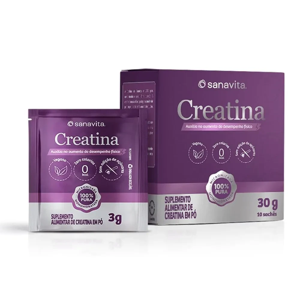 Creatina Sanavita 30G 10 Sachês