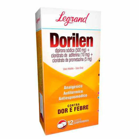 Dorilen 500Mg + 10Mg + 5Mg 12 Comprimidos 