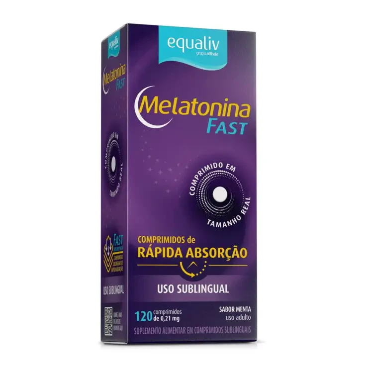 Melatonina Fast Equaliv 120 Cp Subling. Sabor Menta