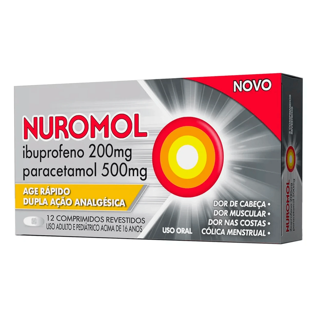 Nuromol 200Mg + 500Mg 12 Cp Rev 