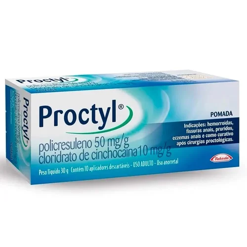 Proctyl 50Mg/G + 10Mg/G Pom Ret 30G + 10 Aplic