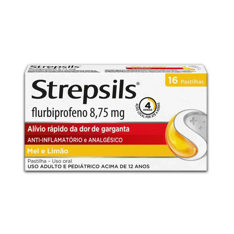 Strepsils Mel E Limão 8,75Mg 16 Pastilhas 